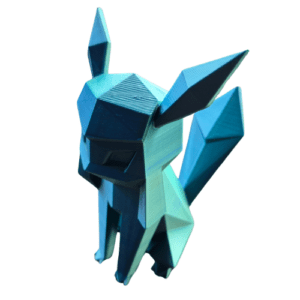 Glaceon Pokemon Silk Blue